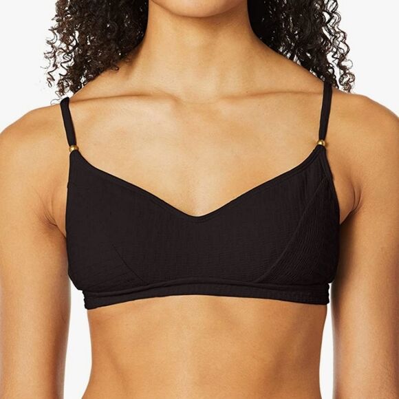 Lucky Brand Sz Large black bralette top & side Tie bottom 2 piece Bikini… - Picture 13 of 13